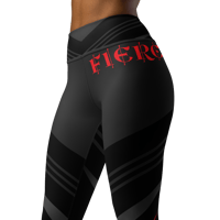 Image 8 of Crimson Stride FIERCE Yoga Leggings