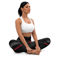 Image 22 of Crimson Stride FIERCE Yoga Leggings