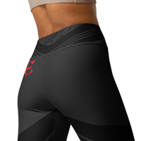 Image 7 of Crimson Stride FIERCE Yoga Leggings