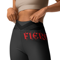 Image 6 of Crimson Stride FIERCE Yoga Leggings