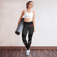 Image 16 of Crimson Stride FIERCE Yoga Leggings