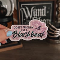 Image 4 of Don’t Worry I’m A… Witch Vinyl Glitter Sticker