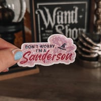 Image 5 of Don’t Worry I’m A… Witch Vinyl Glitter Sticker