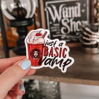 Image 1 of Just a Basic Vamp Glossy Vinyl Sticker