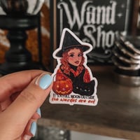 Image 1 of Dani Halloween Glitter Star Vinyl Sticker