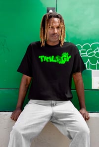 Image 1 of Trilogy456wear Black Bikelife Tee – Green Dice Logo