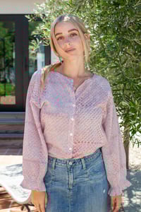 Image 1 of Sarah Top Sage Pebble