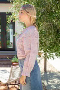 Image 4 of Sarah Top Sage Pebble