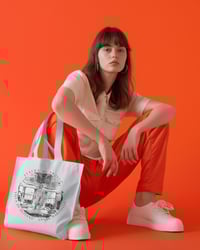 Image 1 of Shopping Bag Canvas ✴️ La Statua di Apollo - Villa di Ulpiano SM ✴️ (EBZ034)