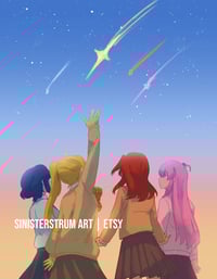 Image 1 of Lonely Rocker!! - Wishing on a Shooting Star | 8.5x11 Poster