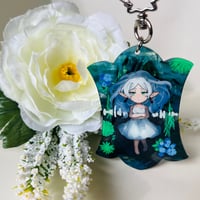 Image 1 of Frieren's Water Meditation - 3" Wavy Acrylic Charm