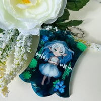 Image 3 of Frieren's Water Meditation - 3" Wavy Acrylic Charm