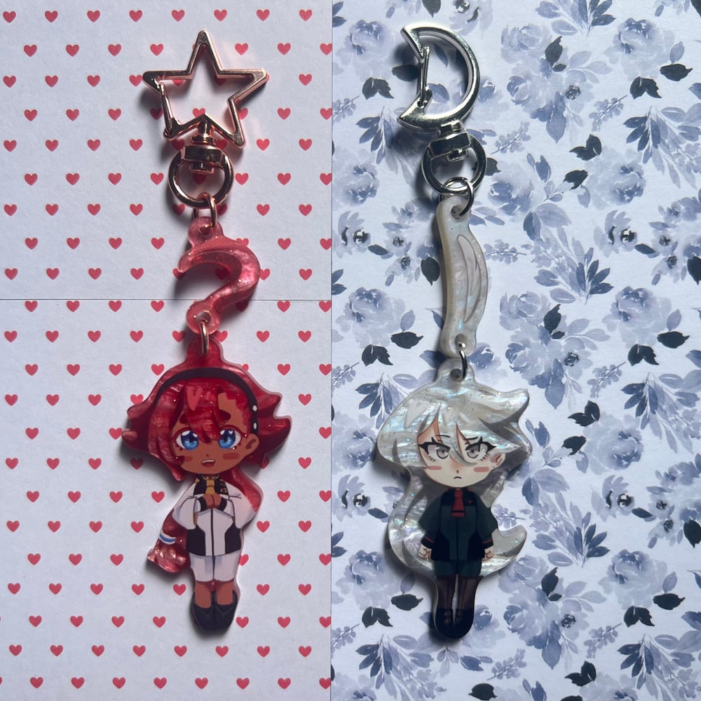 Gundam - Witch from Mercury | Suletta & Miorine Ahoge Charms