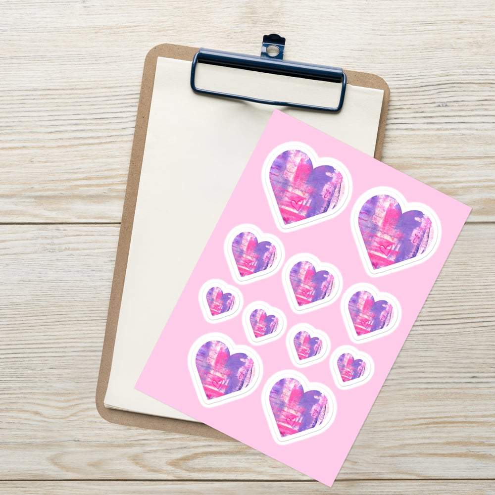 Image of Purple Heart Sticker sheet