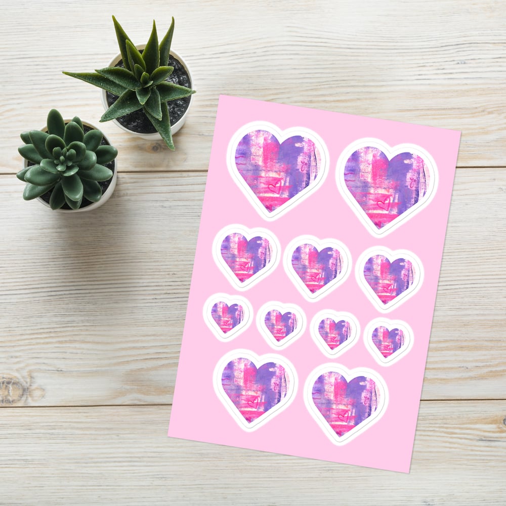 Image of Purple Heart Sticker sheet