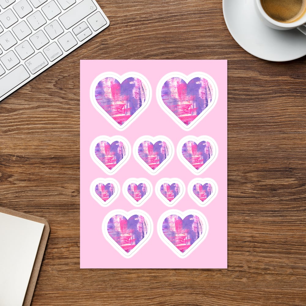 Image of Purple Heart Sticker sheet