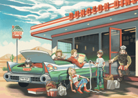 Image 1 of [IN-STOCK] Dungeon Meshi Diner Print