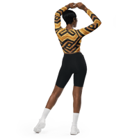 Image 9 of Let's Snuggle Recycled Long-Sleeve Crop Top