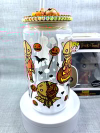 Image 1 of Sam Trick R Treat 16oz glass can 