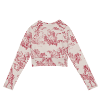 Image 2 of HowdyRed Recycled Long-Sleeve Crop Top