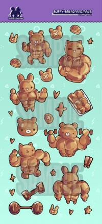 Buff Bread Stickers [PREORDER]