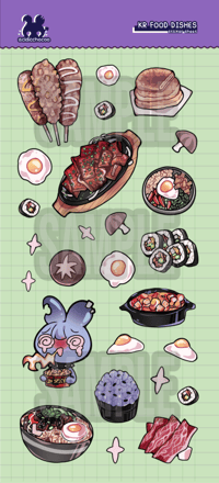 KR Food Dishes Sticker [PREORDER]