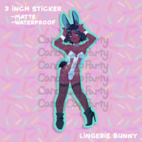 Lingerie Femboy Bunny 3 Inch Sticker