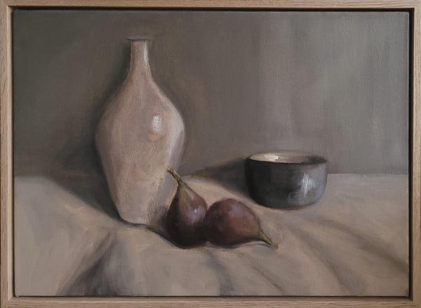 Image of Vase, figues et bol