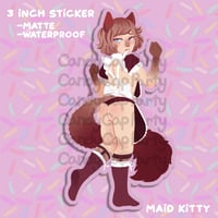 Maid Femboy Kitty 3 Inch Sticker