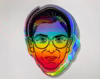 Image 2 of Justice Ruth Bader Ginsburg Face Sticker