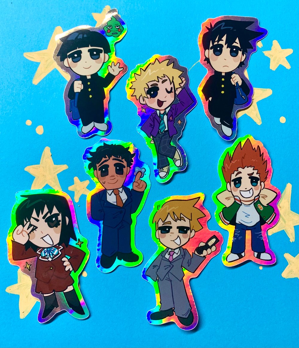 Image of 2.5" mob psycho 100 stickers