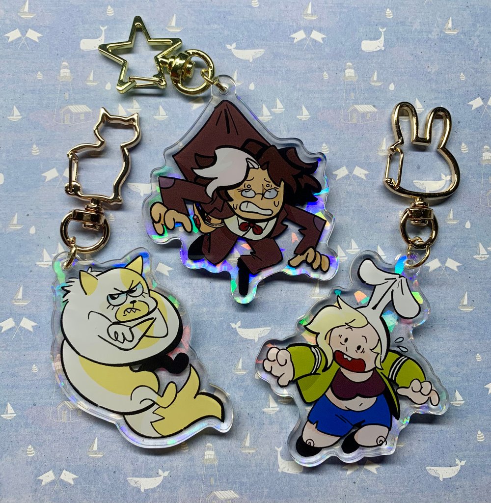 Image of 2.5" fionna and cake hanging charms (B GRADE)