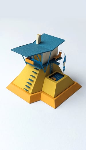 Image of Hills House Paper Model