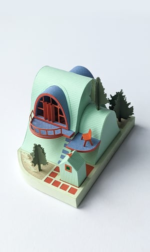 Image of Dugout Paper Model