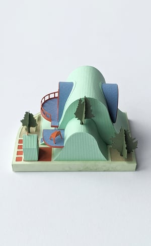 Image of Dugout Paper Model