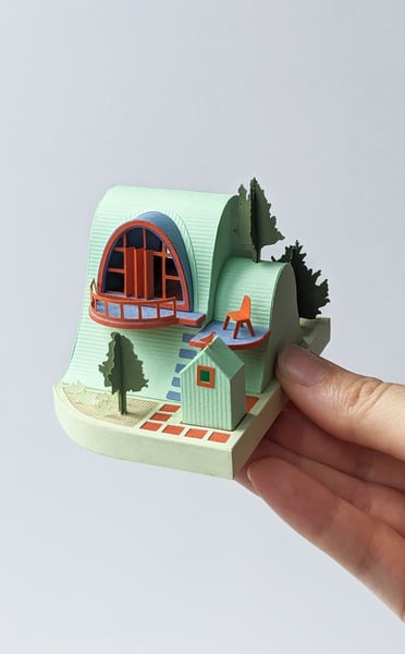 Image of Dugout Paper Model 