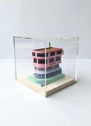 Image of Corner Apartments Paper Model