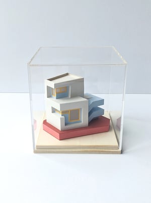 Image of Block House Paper Model