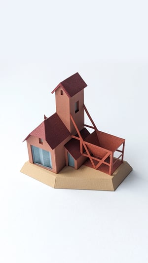 Image of Barn Paper Model