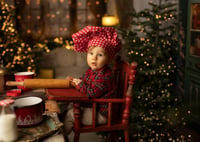 Image 1 of PRE-ORDER  Photo prop highchair  red  vintage