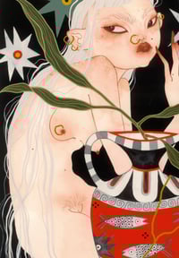 Image 2 of lady + her fish vase 