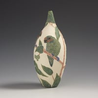 Image 4 of Eyed Fig parrot sgraffito vessel