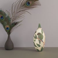 Image 7 of Eyed Fig parrot sgraffito vessel