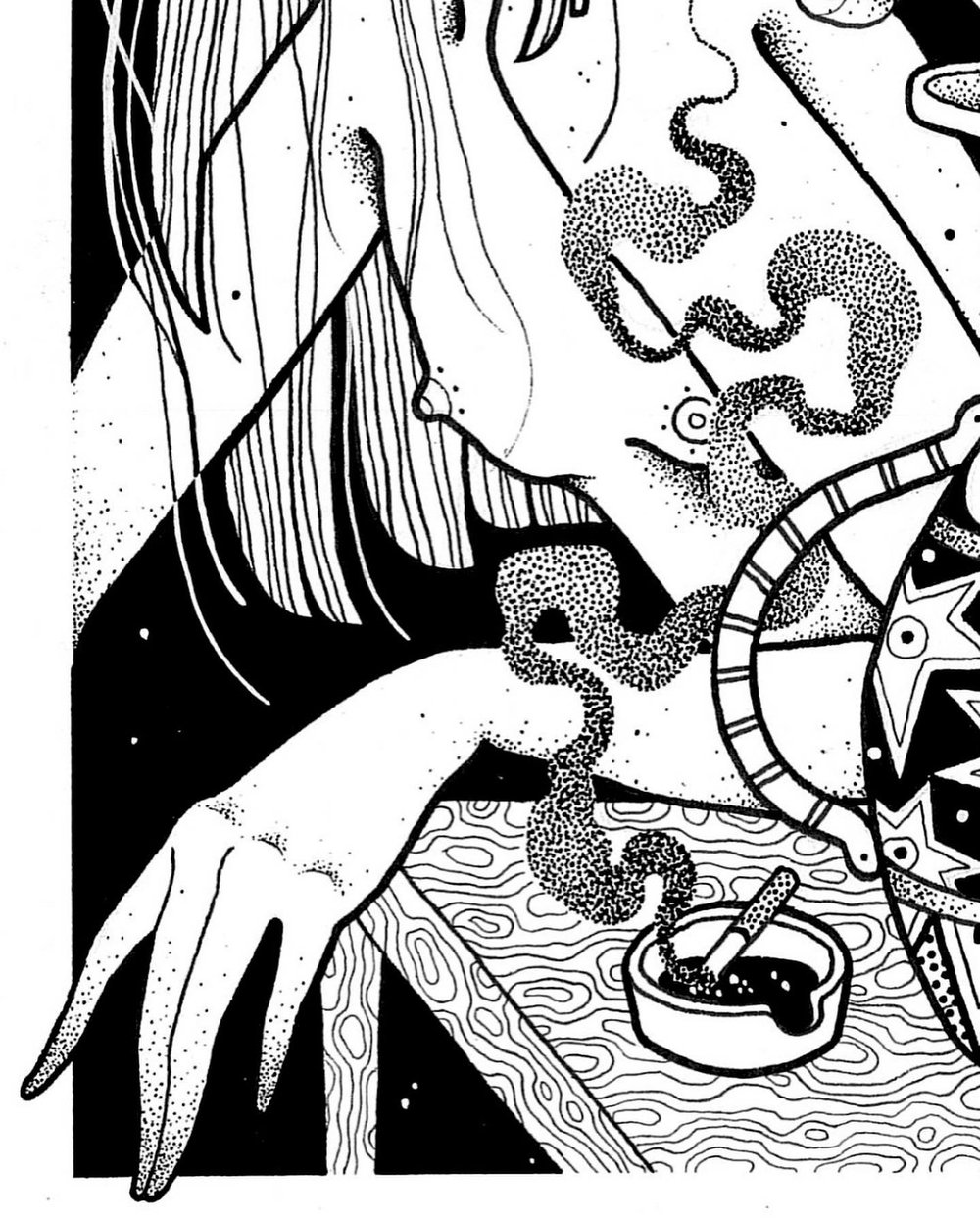 smoking lady