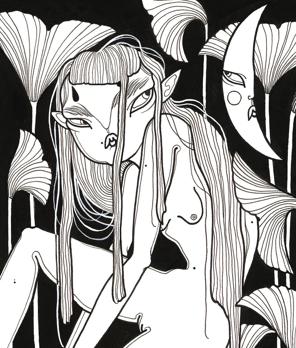 A4 ginkgo girl