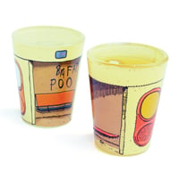 Image 1 of BUS SHOTS, Two Canberra Shot glasses