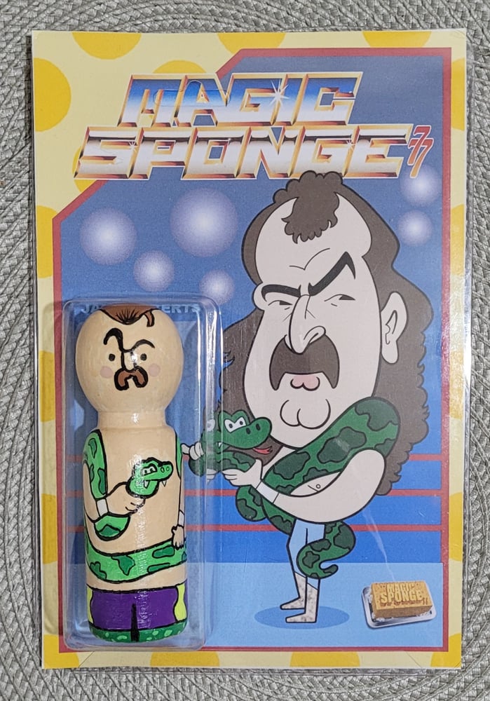 Image of Jake The Snake Peg Doll.