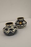 Stoneware vase pair