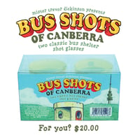 Image 6 of BUS SHOTS, Two Canberra Shot glasses