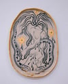 hungry snakes handbuilt plate